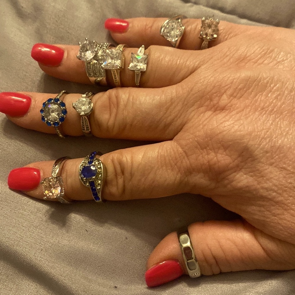 10 beautiful rings size 7-8